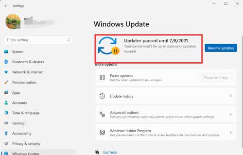 Win11怎么设置暂停更新？Win11暂停更新设置方法