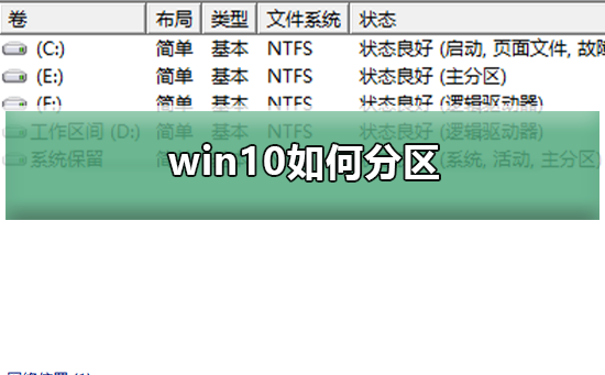 新电脑win10怎么分区合理