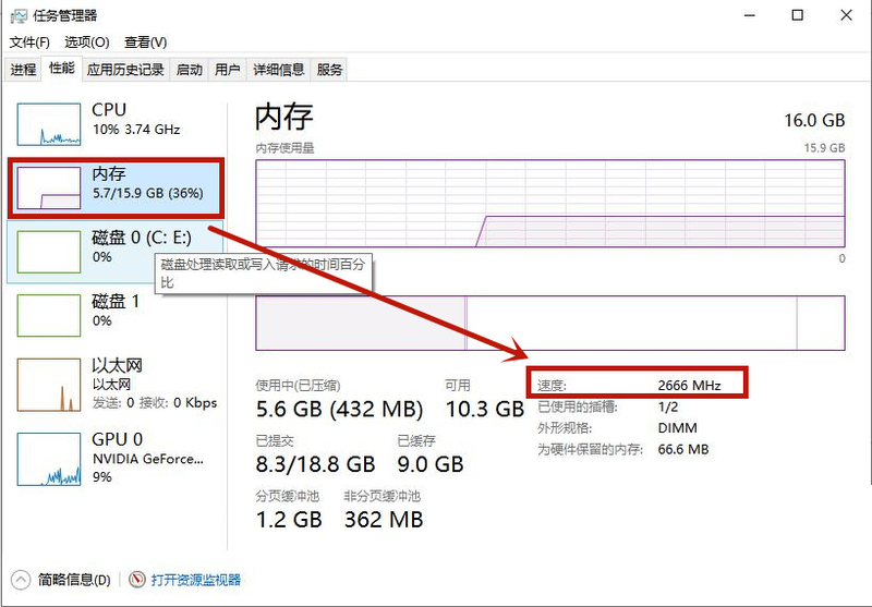 电脑内存频率高有什么好处？Win10内存频率怎么看？