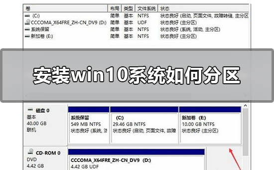 安装win10系统如何分区？win10系统分区教程