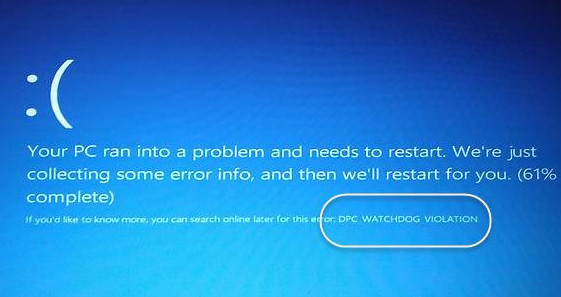 win10系统出现蓝屏提示dpc watchdog代码的原因及修复方法