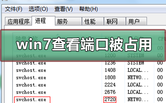 win7如何查看端口被谁占用？win7查看端口被谁占用的教程